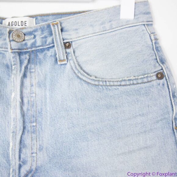 NEW Agolde Riley High Rise Straight Crop jeans in Clear Skies, size 29‎ - Picture 10 of 16